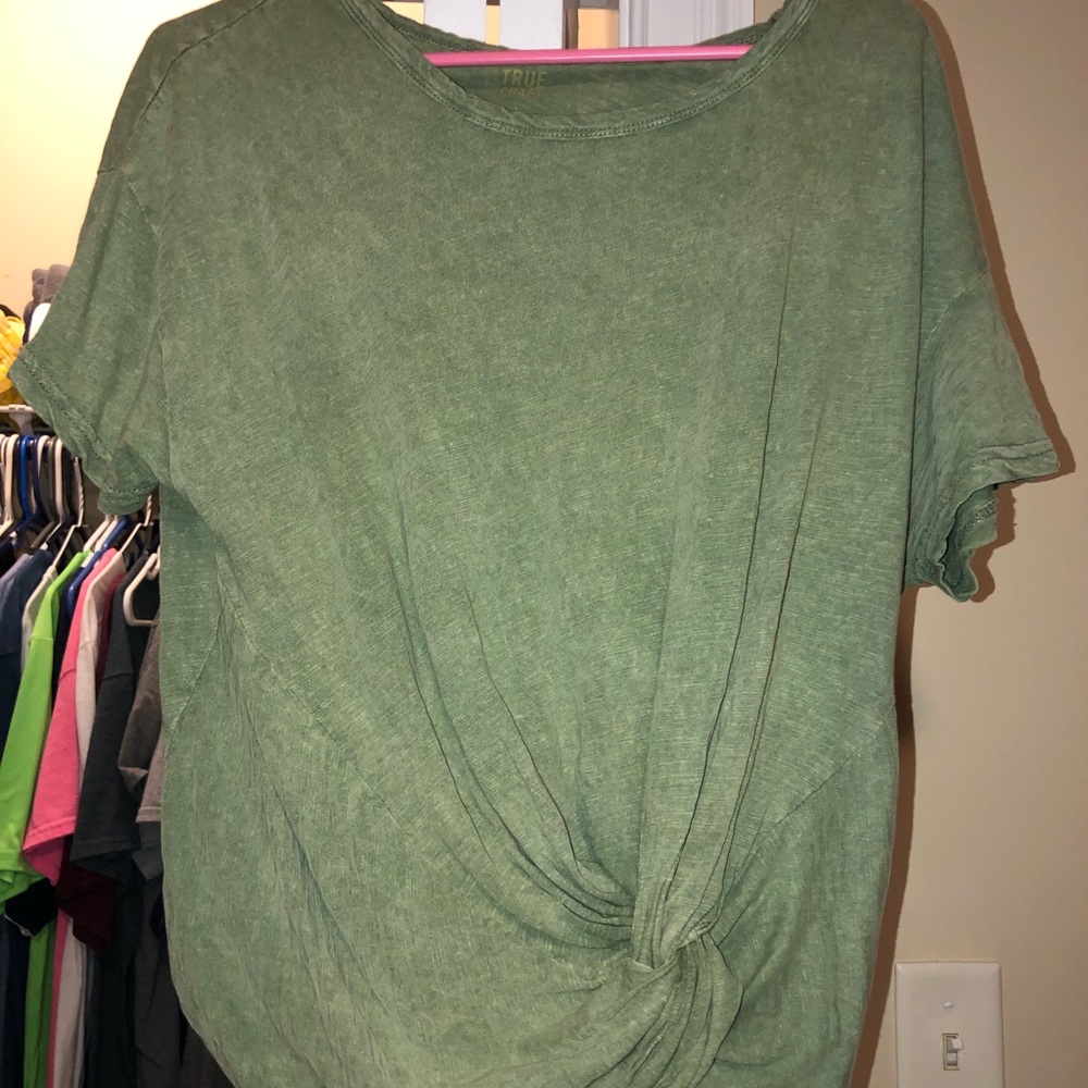 Green tie top